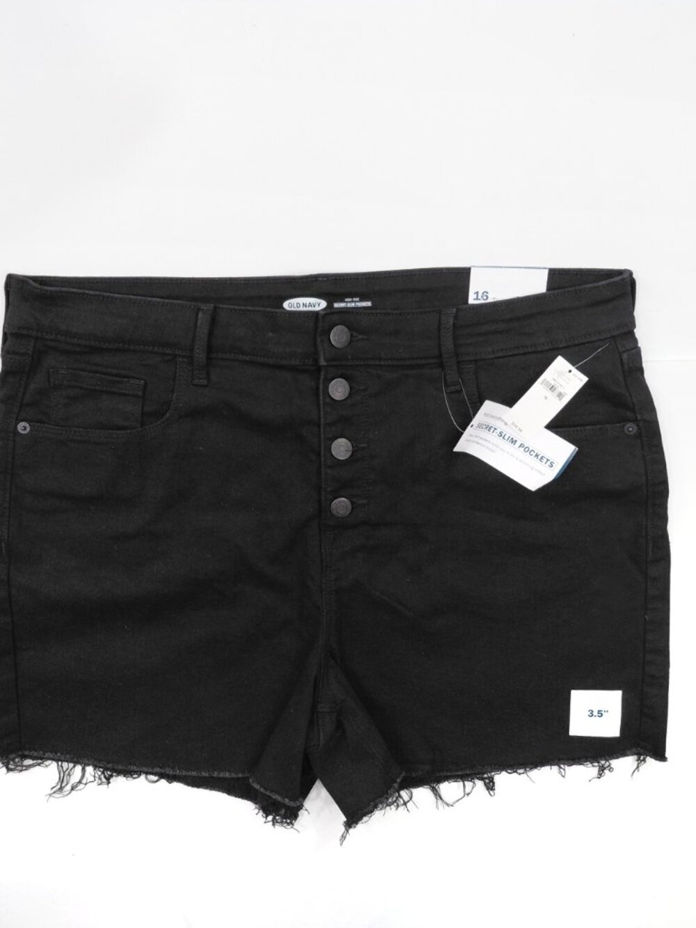 OLD NAVY Shorts Jean Denim High Rise Secret Slim Pockets 16 NWT